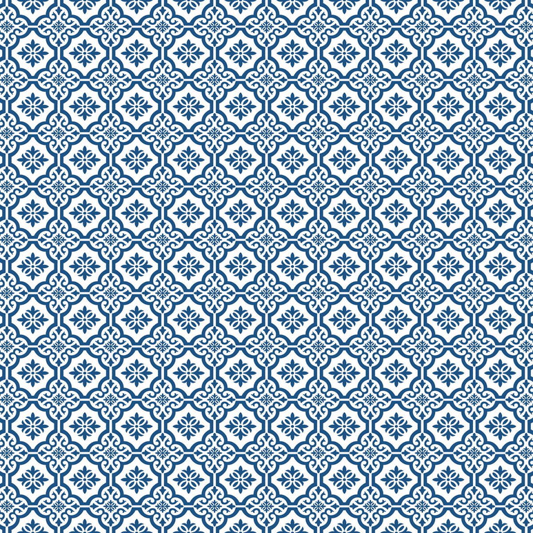 Seabrook Designs Coastal Tile Coastal Blue Wallpaper