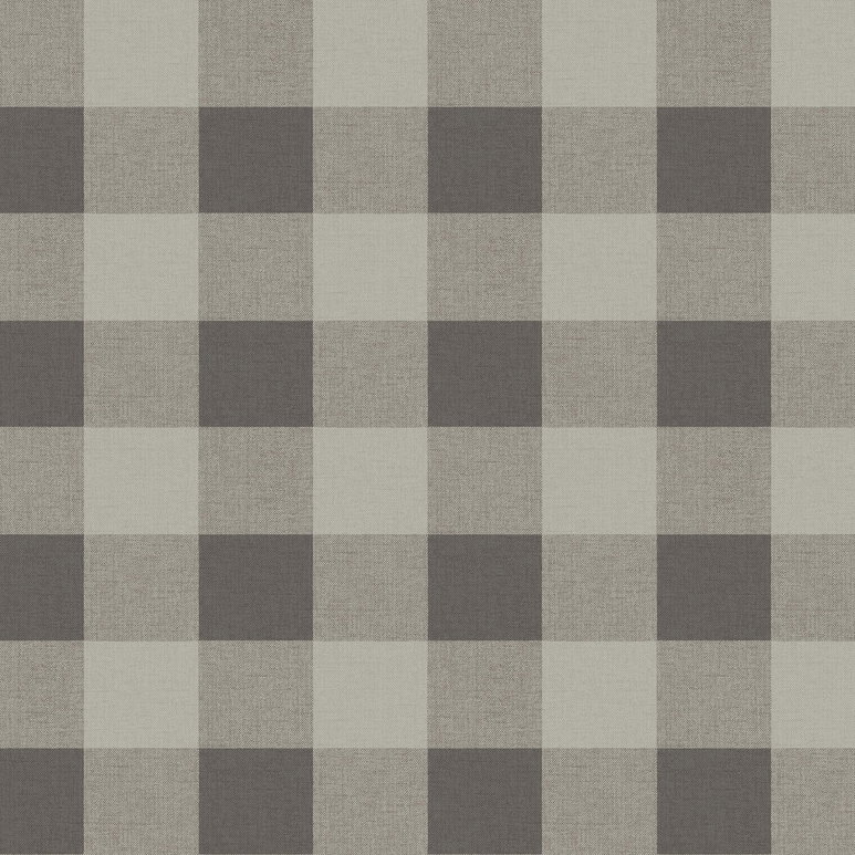 Seabrook Designs Picnic Plaid Black Sands Wallpaper