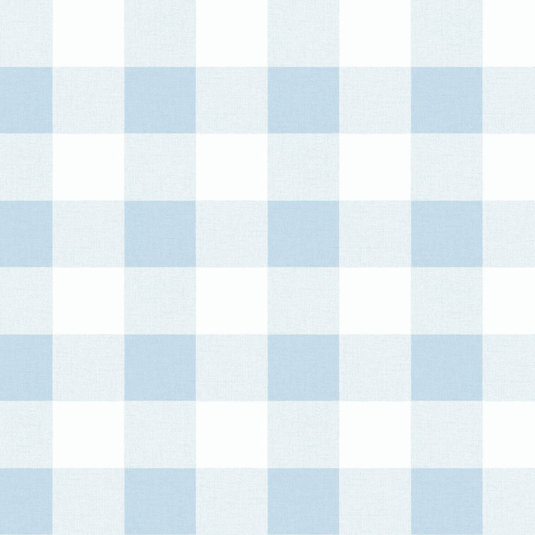 Seabrook Designs Picnic Plaid Blue Oasis Wallpaper