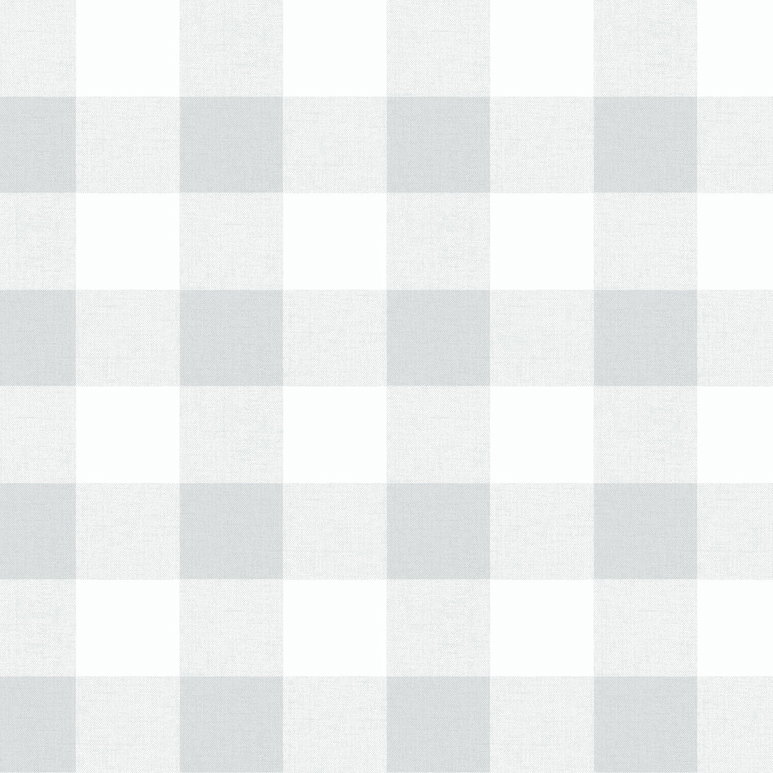 Seabrook Designs Picnic Plaid Daydream Gray Wallpaper
