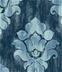 Seabrook Designs Corsica Prussian Blue Wallpaper