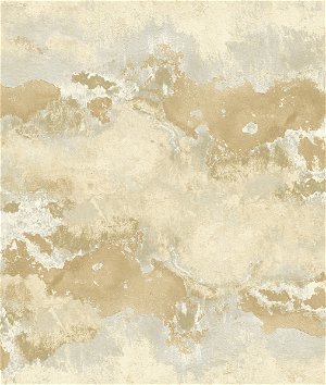 Seabrook Designs Sicily Marble Gold & Light Gray Wallpaper