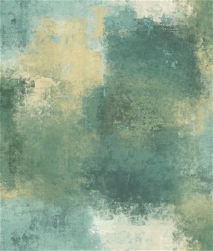 Seabrook Designs Cyprus Abstract Teal & Gold Wallpaper