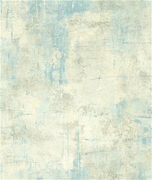 Seabrook Designs Cyprus Faux Turquoise & Off-White Wallpaper