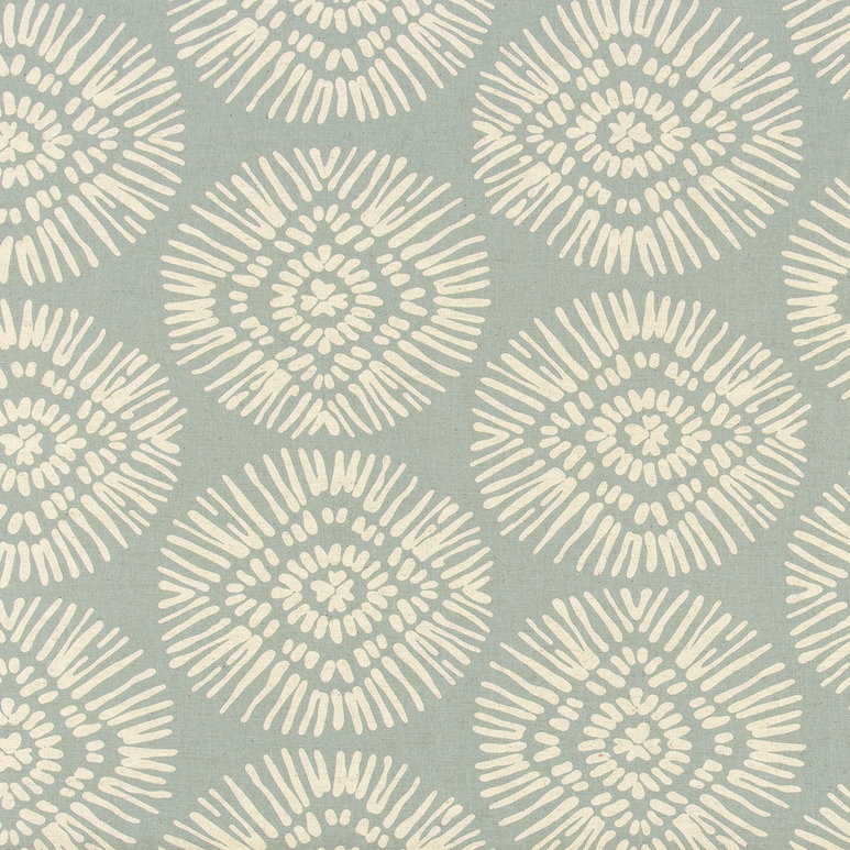 Scott Living Medallion Blue Fog Reed Fabric