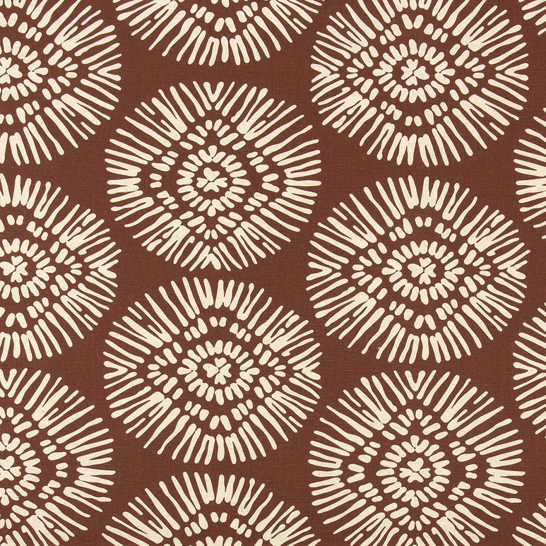 Scott Living Medallion Carob Reed Fabric