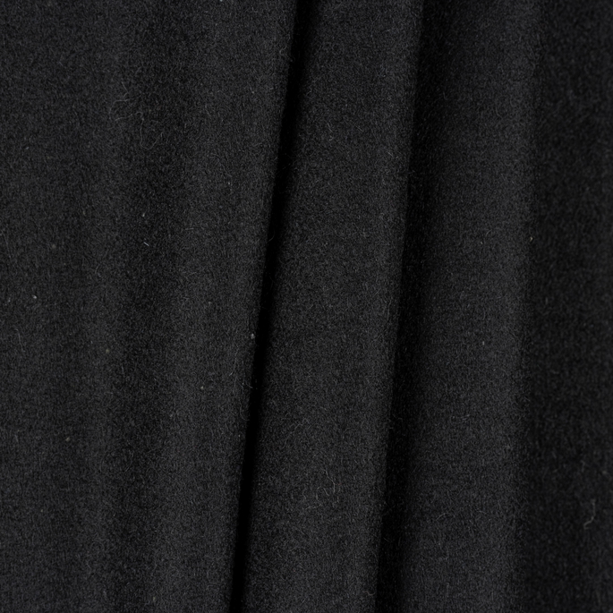 Bronco Melton Wool Black Fabric image 2 of 2