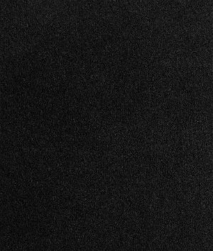 Black Melton Wool Fabric