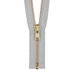 YKK 30" Chrome Gray #5 Brass Open End Zipper