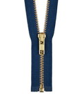 YKK 30" Crayon Blue #5 Brass Open End Zipper