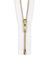 YKK 36" White #5 Brass Open End Zipper