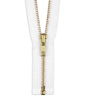YKK 36" White #5 Brass Open End Zipper