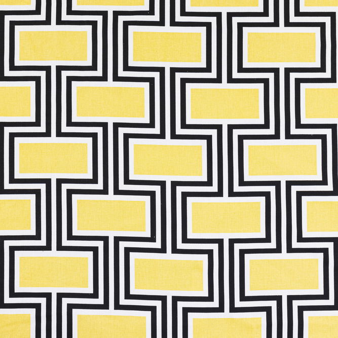 RK Classics Hamilton Grid Black/Yellow Fabric