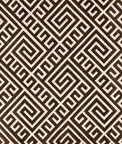 RK Classics Kensington Flocked Brown Upholstery Fabric