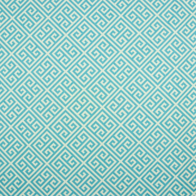 Waverly Bronson Aqua Spring Fabric image 1 of 2