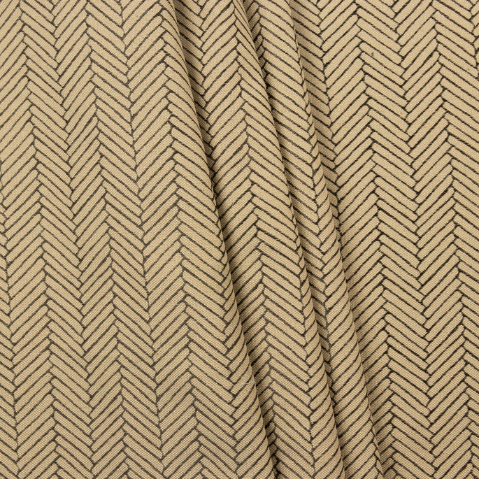RK Classics McKinney Herringbone Tan/Black Fabric image 2 of 2
