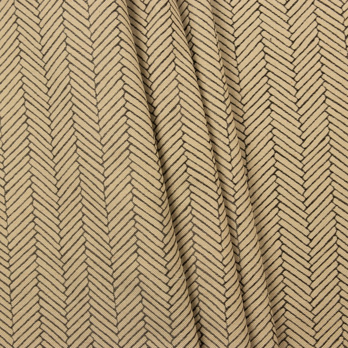 RK Classics McKinney Herringbone Tan/Black Fabric image 2 of 2
