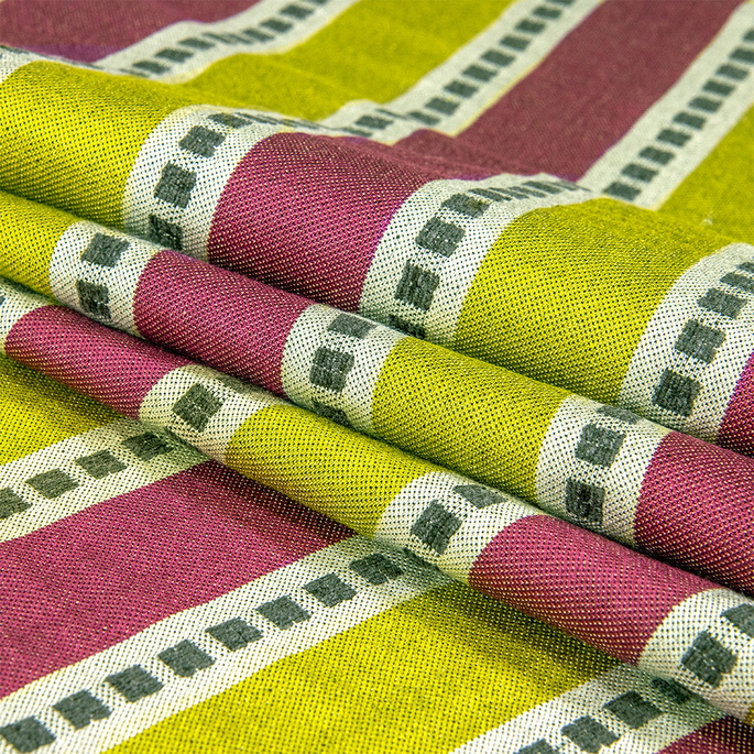 RK Classics Darwin Stripe Magenta/Lime Fabric image 2 of 3