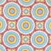 Richloom Olympus Suzani Red/Aqua Fabric
