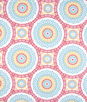Richloom Olympus Suzani Red/Aqua Fabric