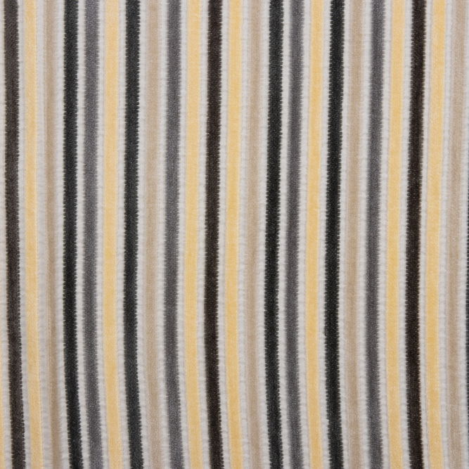 RK Classics Ella Stripe Gray/ Yellow Fabric