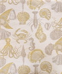 RK Classics Layton Sea Life Ash/Gold Fabric