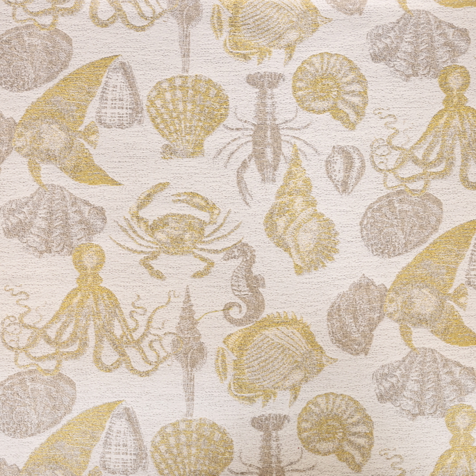 RK Classics Layton Sea Life Ash/Gold Fabric image 1 of 2