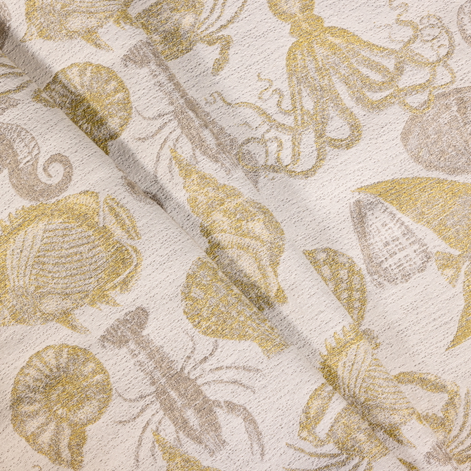 RK Classics Layton Sea Life Ash/Gold Fabric image 2 of 2