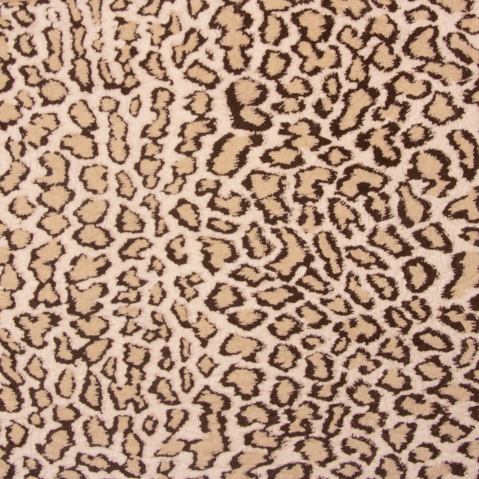RK Classics Ocelot Taupe Velvet Fabric image 1 of 2