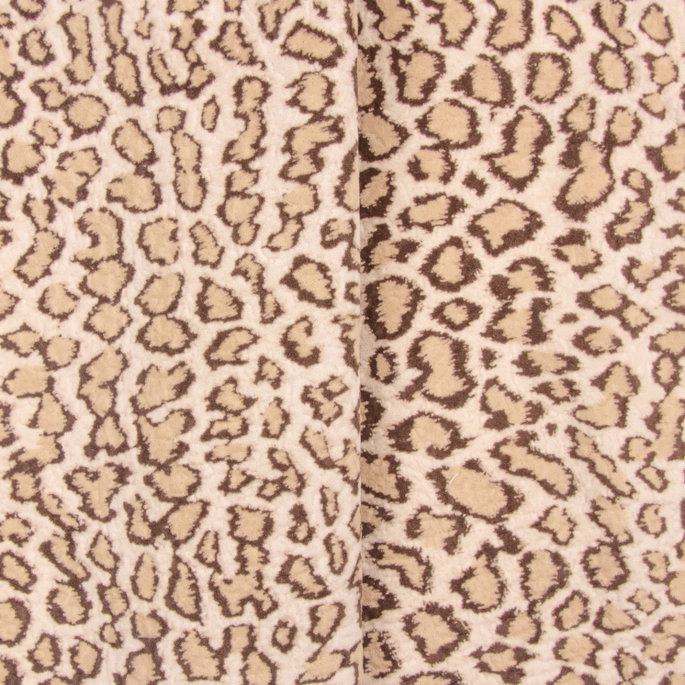 RK Classics Ocelot Taupe Velvet Fabric image 2 of 2