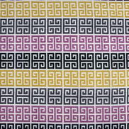 RK Classics Genevieve Greek Key Lilas Fabric