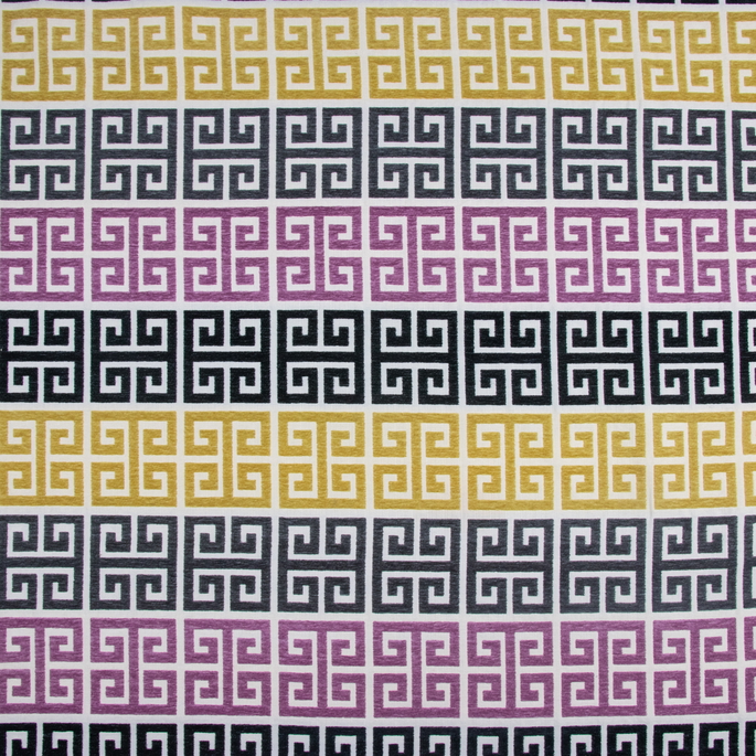 RK Classics Genevieve Greek Key Lilas Fabric image 1 of 2