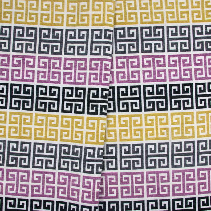 RK Classics Genevieve Greek Key Lilas Fabric image 2 of 2