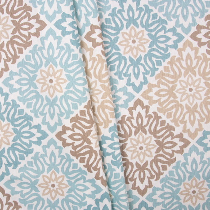 Waverly Sweet Things Spa Teal/Taupe Fabric image 2 of 2