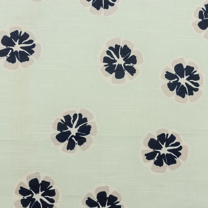 RK Classics Morgan Pansies Mint/Grey Fabric image 1 of 2