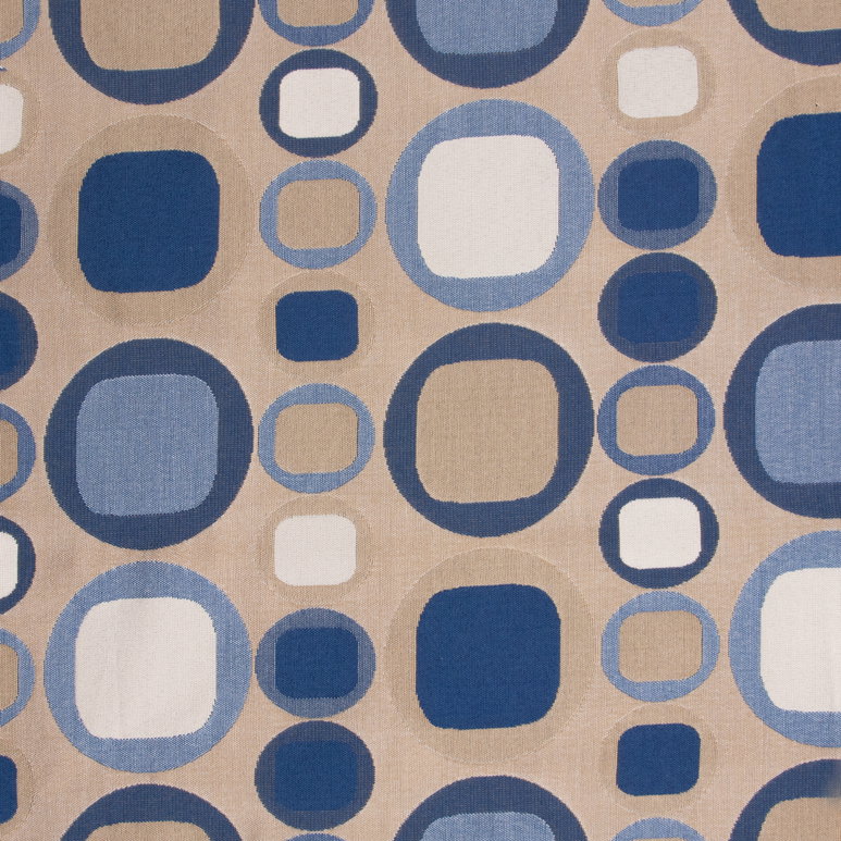 RK Classics Allen Orb Beige/Blue Fabric