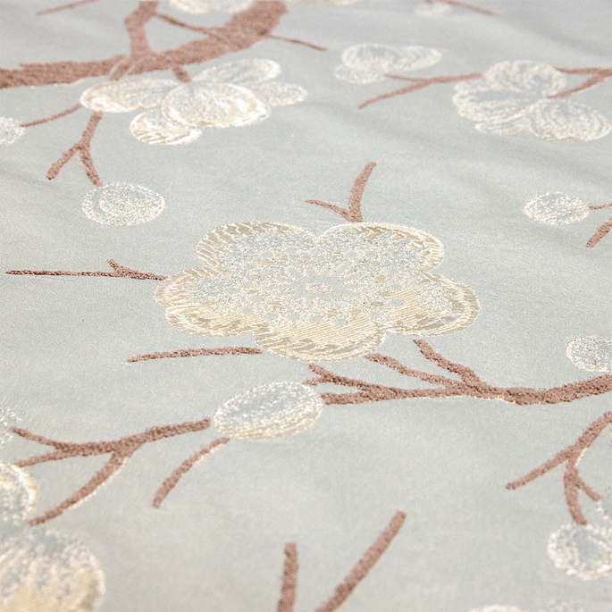 RK Classics Blossoms Silver/Blue Fabric image 3 of 3