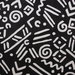 RK Classics Abstract Graffiti Noir Fabric