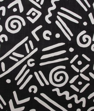 RK Classics Abstract Graffiti Noir Fabric