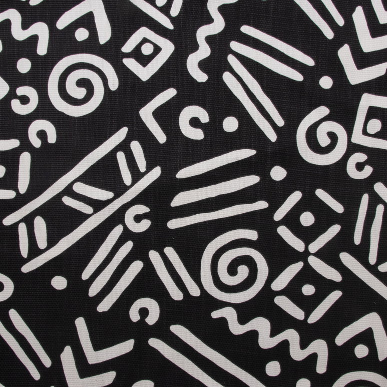 RK Classics Abstract Graffiti Noir Fabric