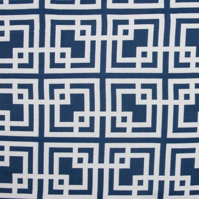 RK Classics Lena Geometric Blue Fabric