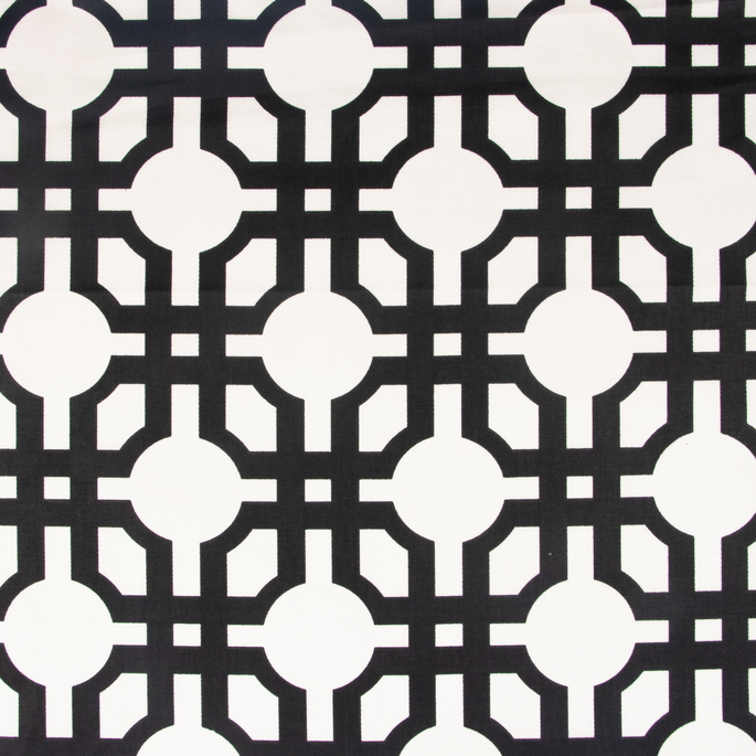 Waverly Groovy Grille Noir Fabric image 1 of 2