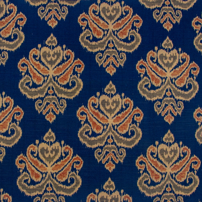 RK Classics Pardah Ikat Indigo Fabric image 1 of 2
