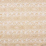 RK Classics Ivory/Gold Scroll Jacquard Fabric