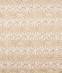 RK Classics Ivory/Gold Scroll Jacquard Fabric