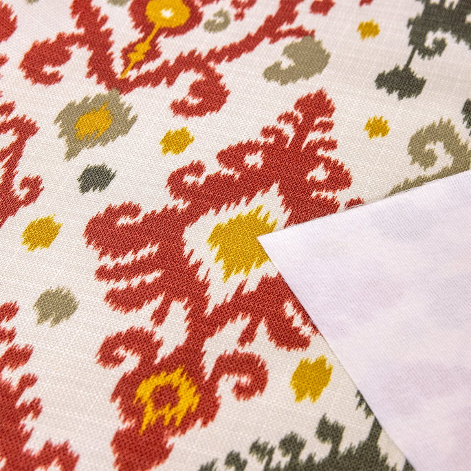 RK Classics Stella Ikat Crimson Red Fabric image 3 of 3