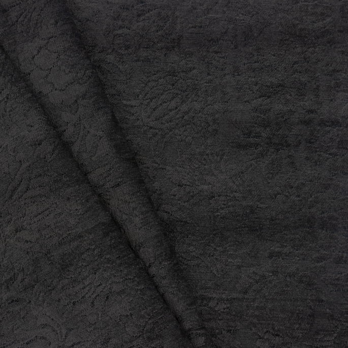 RK Classics Regime Chenille Charcoal Fabric image 2 of 2