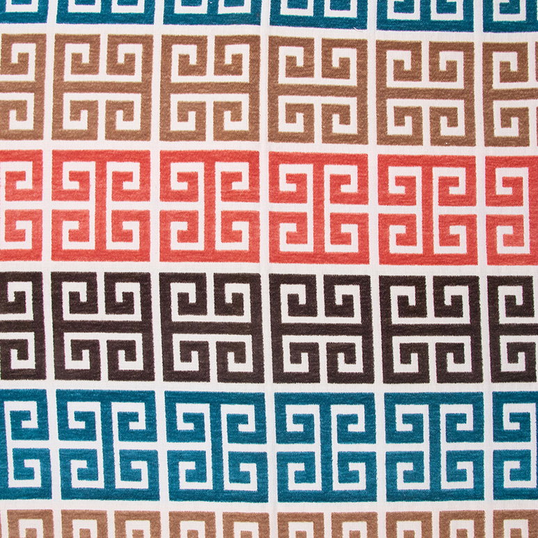 RK Classics Genevieve Greek Key Harvest Upholstery Fabric