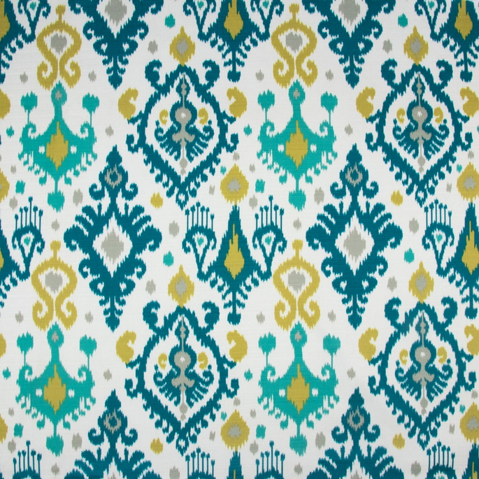 RK Classics Stella Ikat Emerald Fabric image 1 of 3