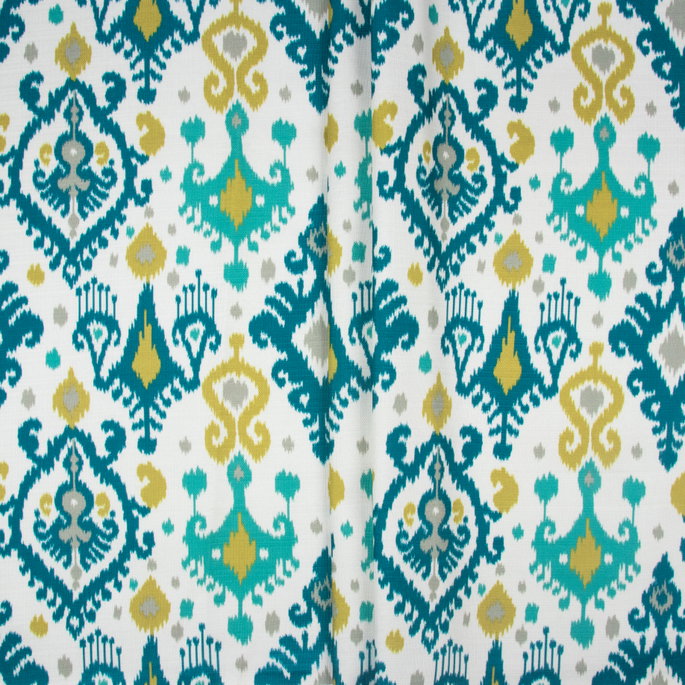 RK Classics Stella Ikat Emerald Fabric image 2 of 3